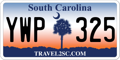 SC license plate YWP325