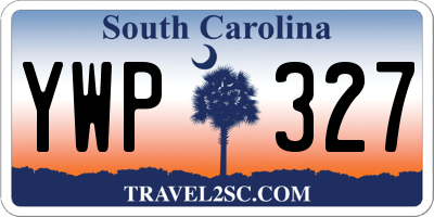 SC license plate YWP327