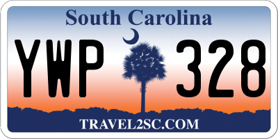 SC license plate YWP328