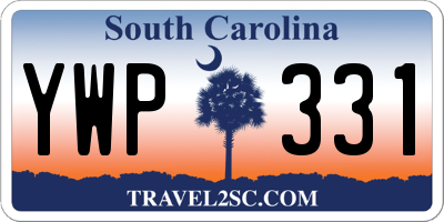 SC license plate YWP331
