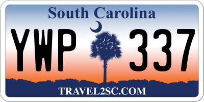 SC license plate YWP337