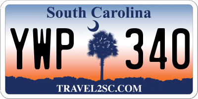 SC license plate YWP340