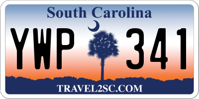 SC license plate YWP341