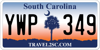 SC license plate YWP349