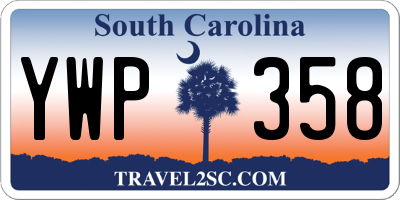 SC license plate YWP358