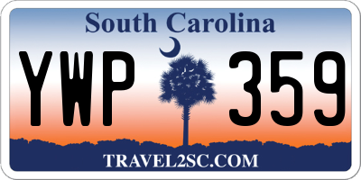 SC license plate YWP359
