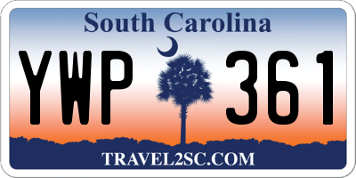 SC license plate YWP361
