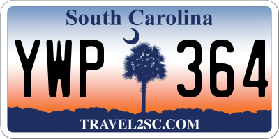 SC license plate YWP364