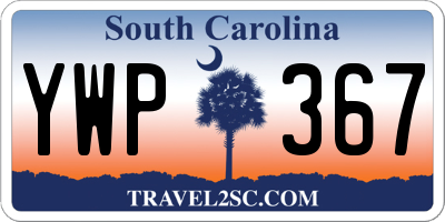 SC license plate YWP367