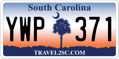 SC license plate YWP371