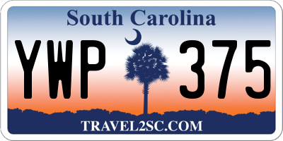 SC license plate YWP375
