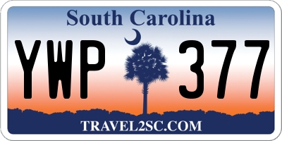 SC license plate YWP377