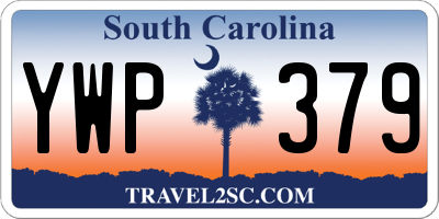 SC license plate YWP379
