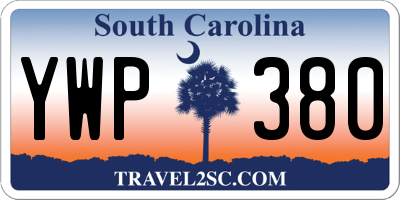SC license plate YWP380