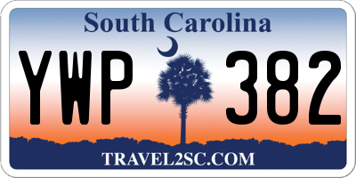 SC license plate YWP382