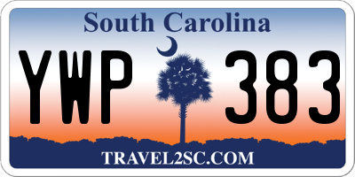 SC license plate YWP383