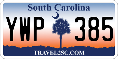 SC license plate YWP385