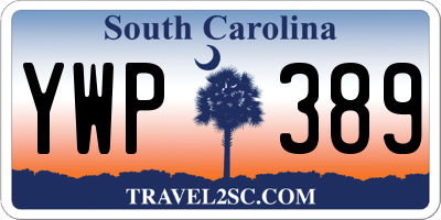 SC license plate YWP389