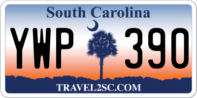 SC license plate YWP390
