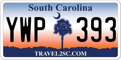 SC license plate YWP393