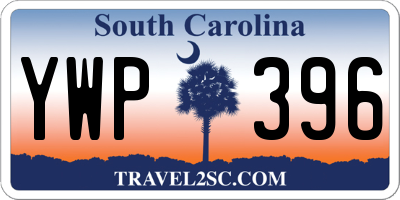 SC license plate YWP396
