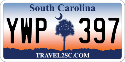 SC license plate YWP397