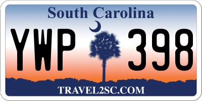 SC license plate YWP398