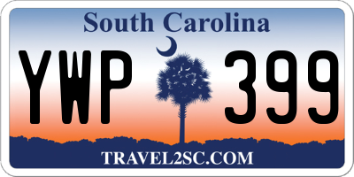 SC license plate YWP399
