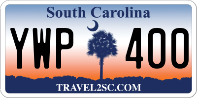 SC license plate YWP400