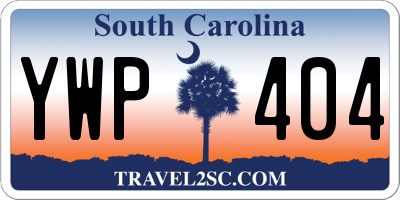 SC license plate YWP404