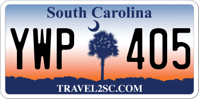 SC license plate YWP405