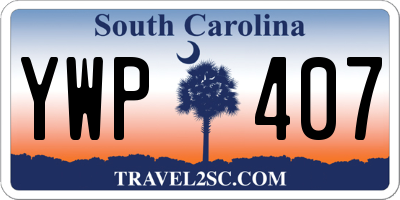 SC license plate YWP407