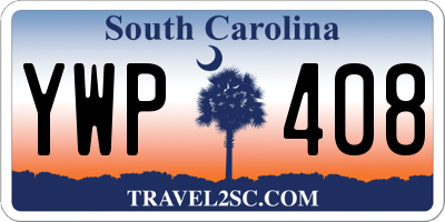 SC license plate YWP408