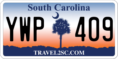 SC license plate YWP409