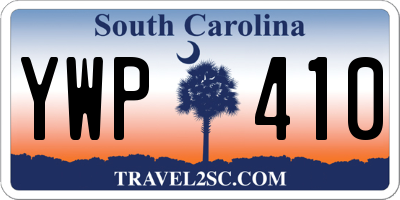 SC license plate YWP410