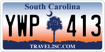 SC license plate YWP413