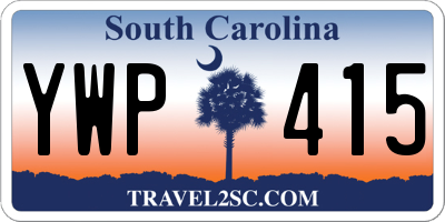 SC license plate YWP415