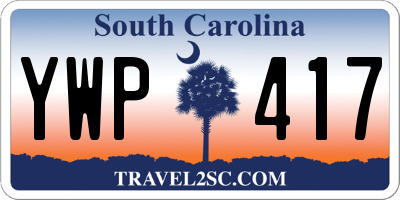 SC license plate YWP417