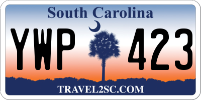 SC license plate YWP423