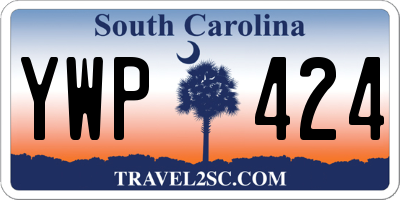 SC license plate YWP424