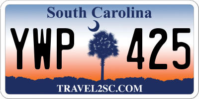SC license plate YWP425