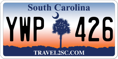 SC license plate YWP426