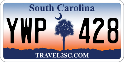 SC license plate YWP428