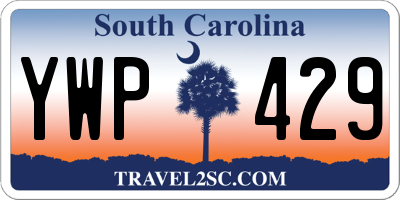 SC license plate YWP429