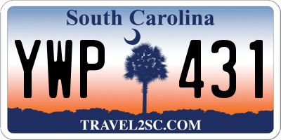 SC license plate YWP431