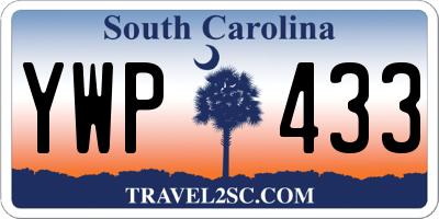 SC license plate YWP433