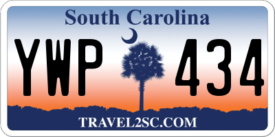 SC license plate YWP434