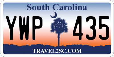 SC license plate YWP435