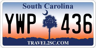 SC license plate YWP436