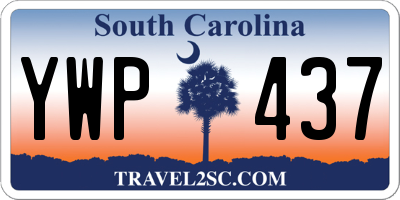 SC license plate YWP437